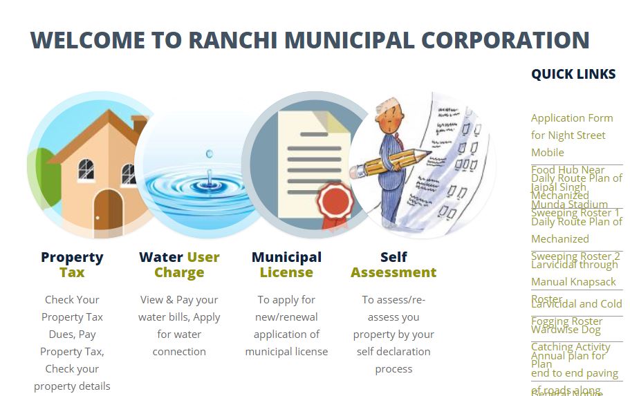 Ranchi Municipal Corporation Property tax